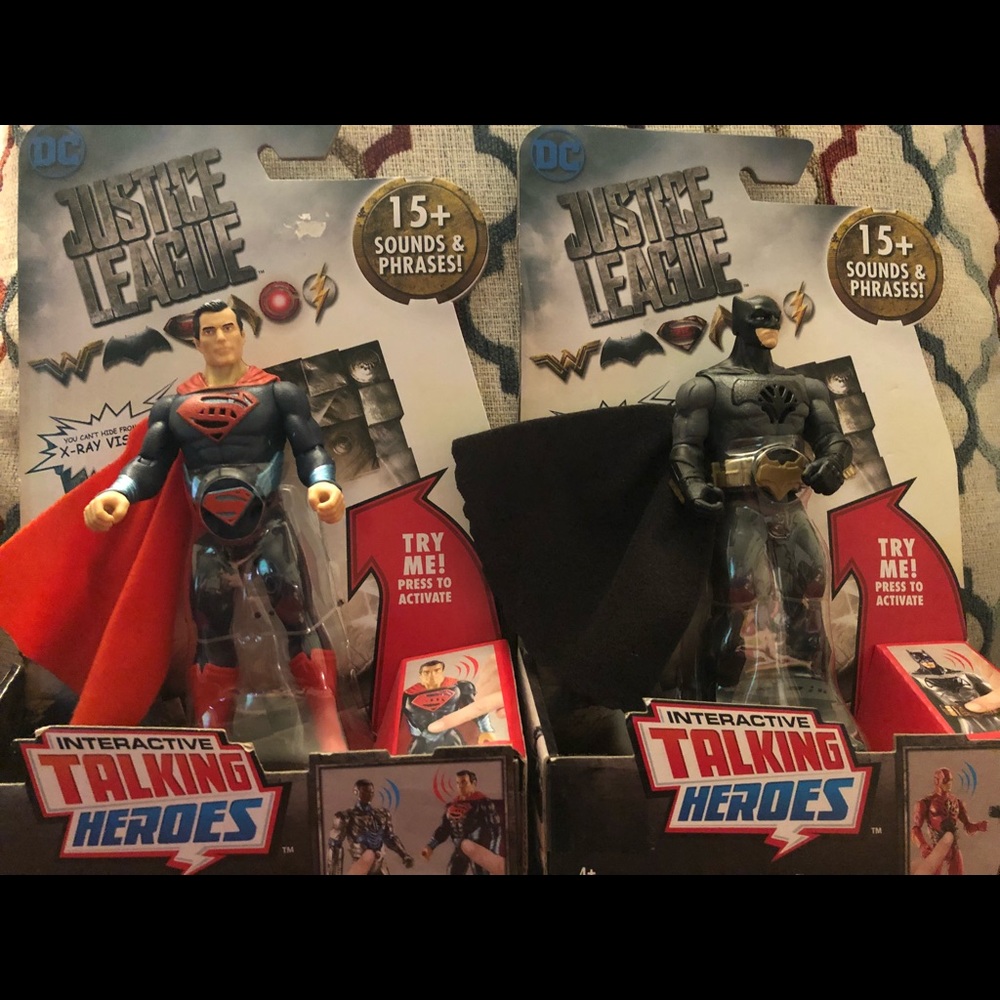 DC Superman ,Batman ,The Flash talking interactive